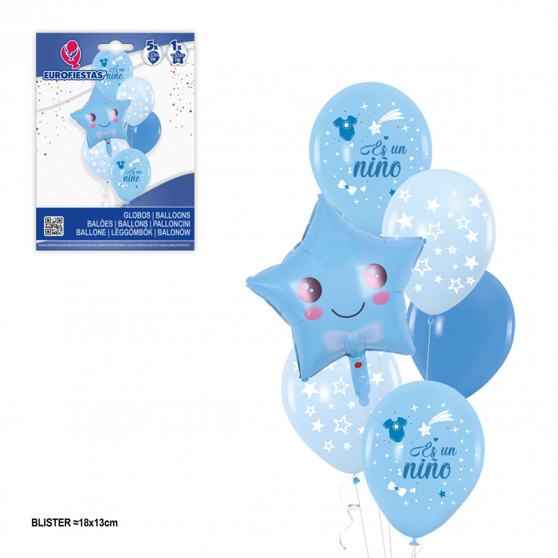 Ensemble de ballons Smile Star, c'est un garçon