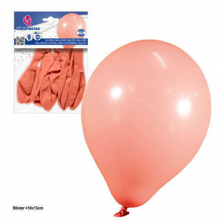 Ballons 12r 2 8g 8pcs rétro terre cuite rose