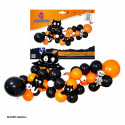 Nuage de ballons Halloween 42 pièces chauve-souris