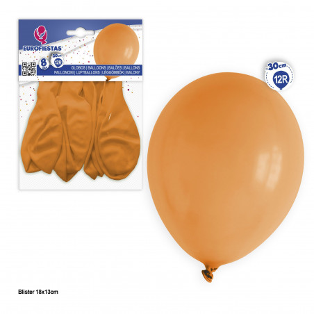 Ballons 12r 8pcs orange