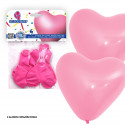 Ballons coeur 4 roses