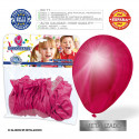 Ballons métal rouge cerise 30u