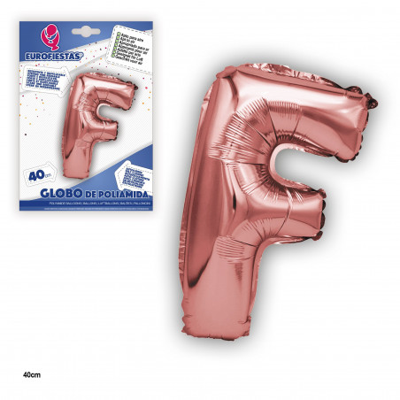 Ballon feuille d'or rose 40cm f