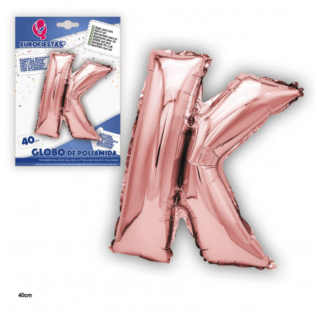 Ballon feuille d'or rose 40cm k