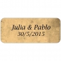Autocollants cadeaux mariage parchemin