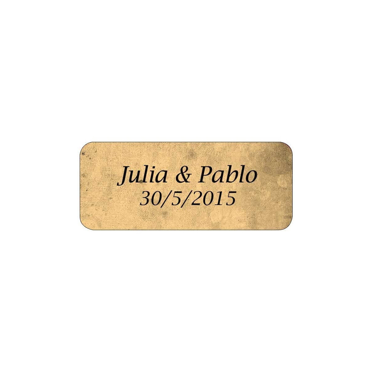 Autocollants cadeaux mariage parchemin