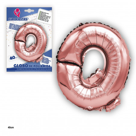 Ballon feuille d'or rose 40cm q