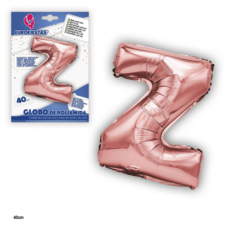 Ballon feuille d'or rose 40cm z