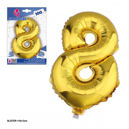 Ballons aluminium 1m 8 dorés