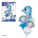 Ensemble de ballons en foil cheval bleu