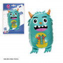 Monstre en foil vert 68 cm