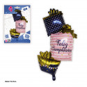 Ballon en foil 124x70cm joyeux anniversaire