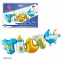 Ballon en foil guirlande biberon et canard bleu