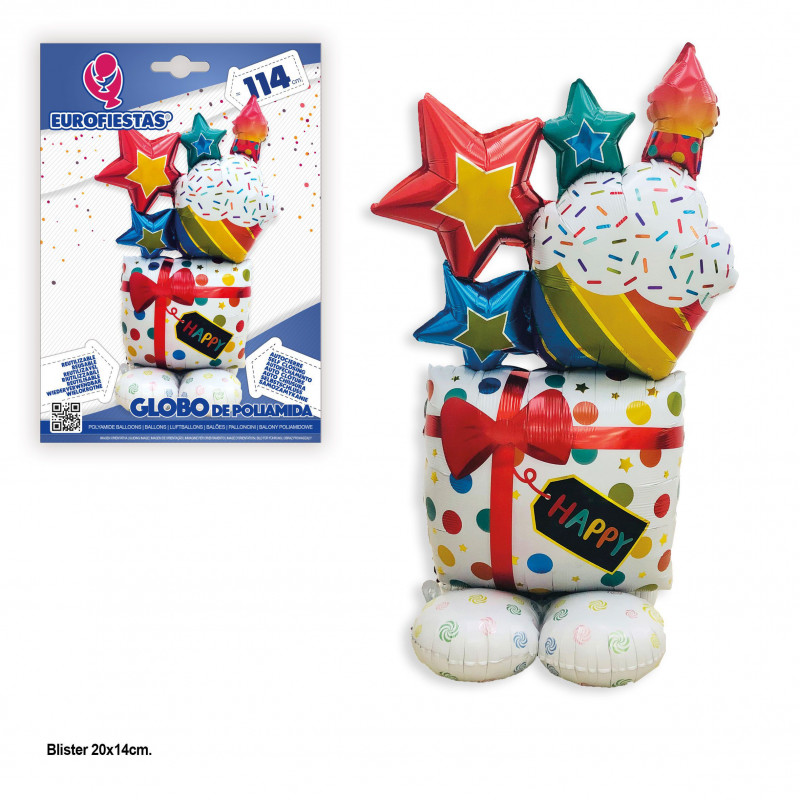 Ballon en aluminium base 112 cm
