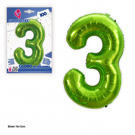 Ballon en foil 1m vert n° 3