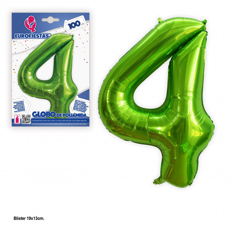 Ballon foil 1m vert n° 4