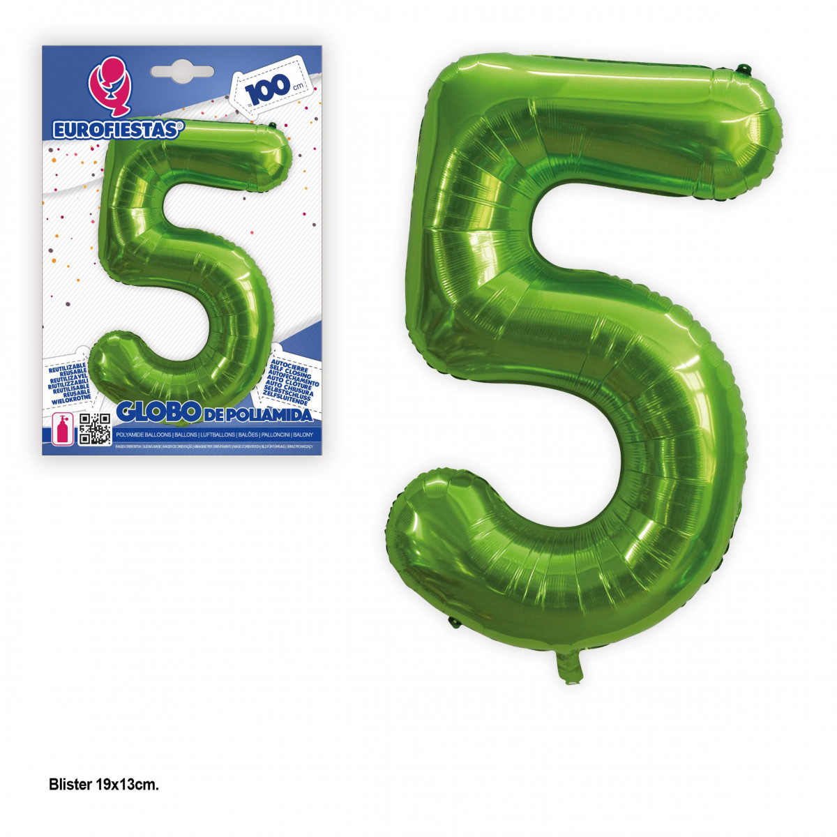Ballon en foil 1m vert n° 5