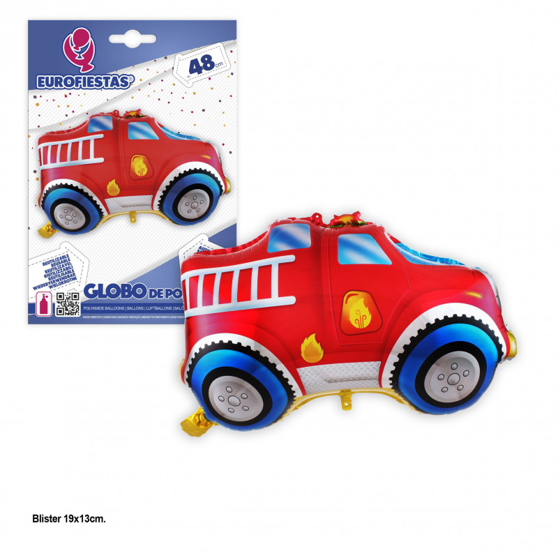"Ballon foil camion pompiers 48 cm"