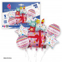 Ensemble de ballons en aluminium rose
