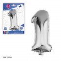 Ballon en feuille d'argent de 80 cm n° 1