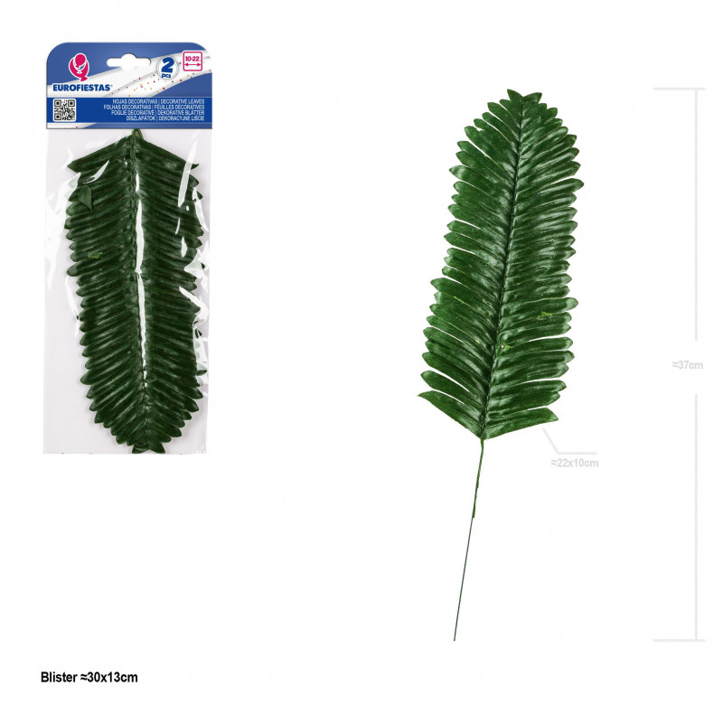 Feuille décorative cica 22cm 2pcs