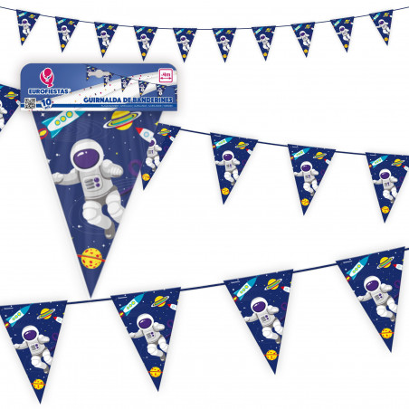 Guirlande de fanions, collection astronaute