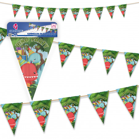 Guirlande de fanions collection Dino Party