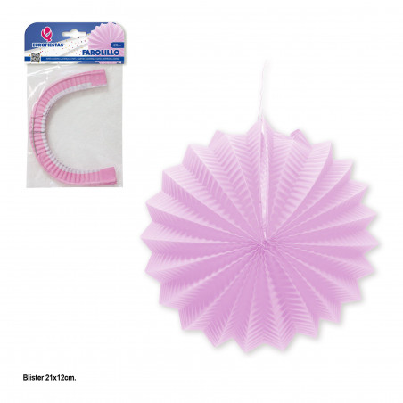 Lanterne lisse rose