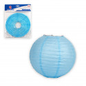 Lanterne ronde 25cm bleu clair