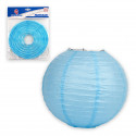 Lanterne ronde 30cm bleu clair