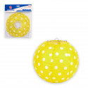 Lanterne ronde 20cm pots jaune