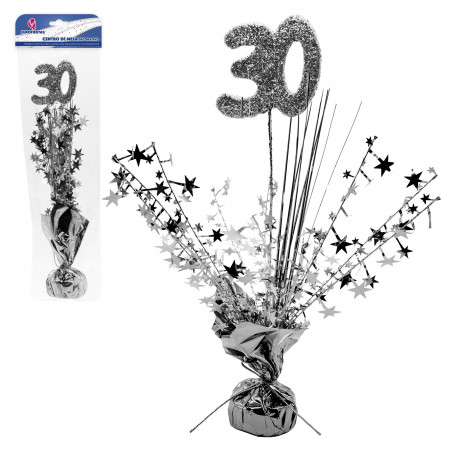 Centre de table 30 argent