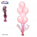 Centre de table or rose tige rose