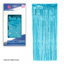 Cortina à franges 2x1 étoiles bleu ciel