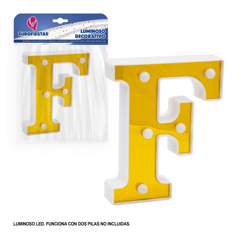 Lettre LED 16cm or f