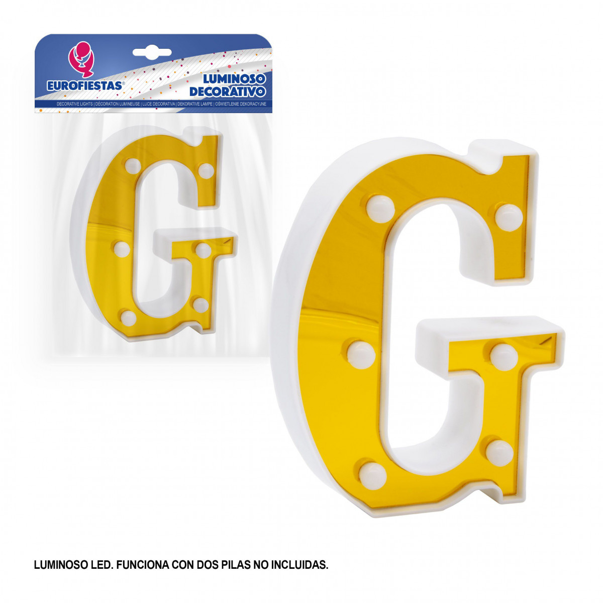 Lettre LED 16cm or g