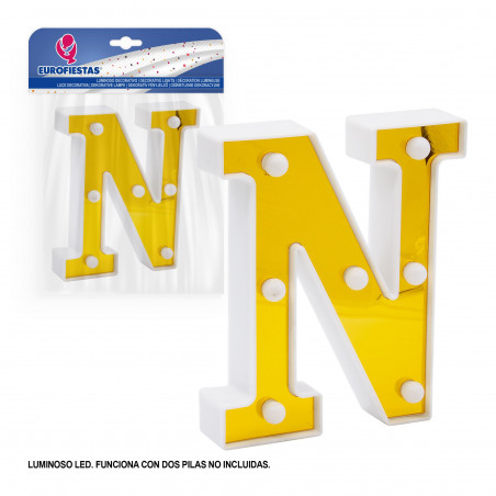 Lettre LED 16cm or n