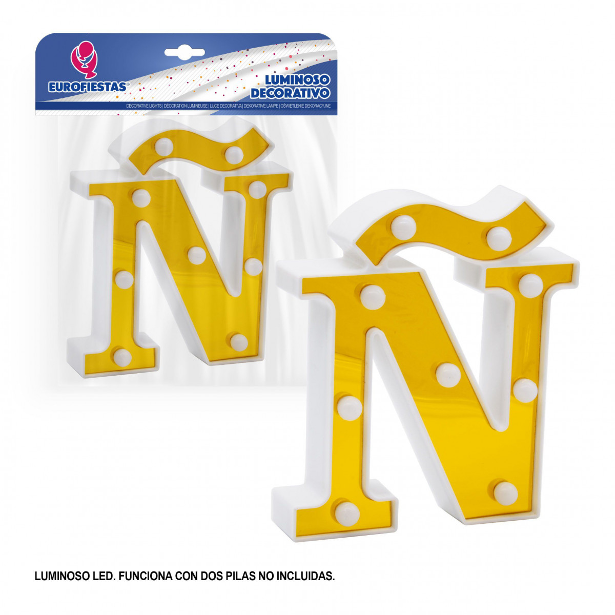 Lettre LED 16cm or ñ