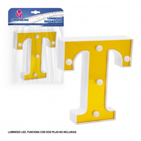 Lettre LED 16cm or t