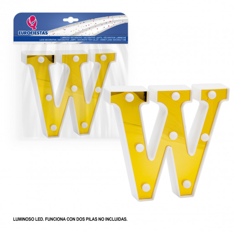 Lettre LED 16cm or w