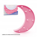 Figurine LED lune rose