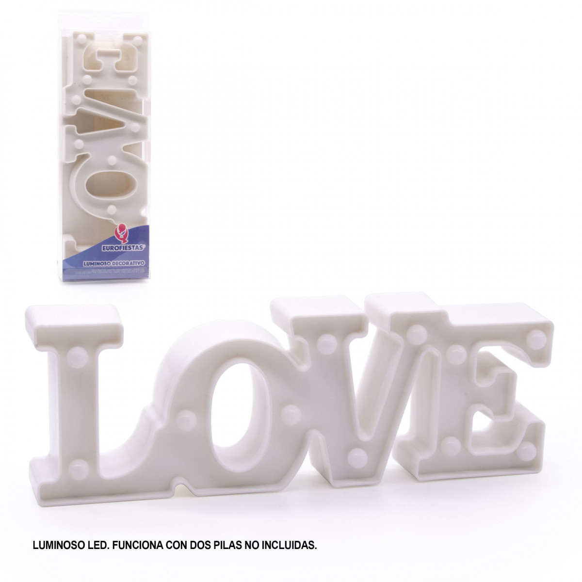 Figurine LED amour blanc