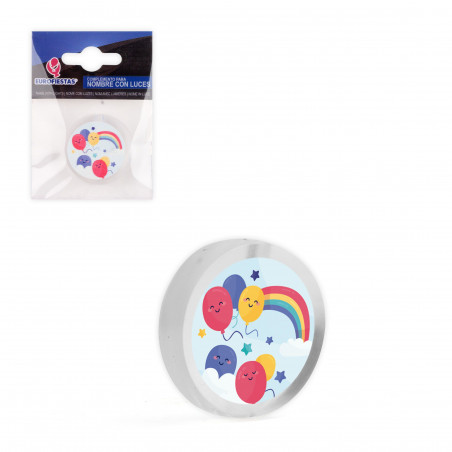 Nom led cercle arc-en-ciel