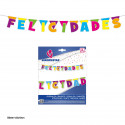 Guirlande félicitations fanions et lettres couleurs