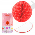 Boule abeille 1u.38cm rouge