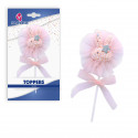 Topper lapin pailleté rose