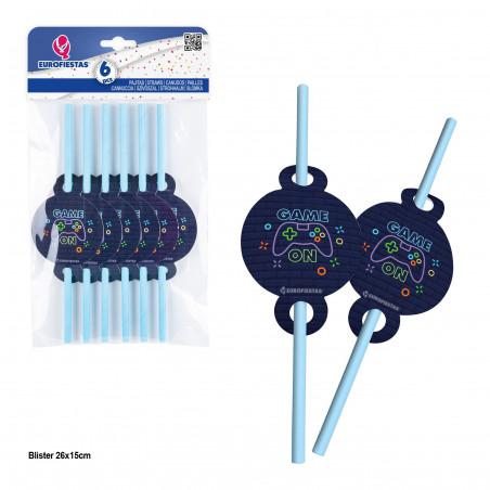 Pailles 6pcs col game on