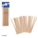 Pailles lisses marron clair 20pcs