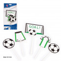 Toppers de Football Pack de 5 Décorations pour Gâteaux, Cupcakes et Desserts