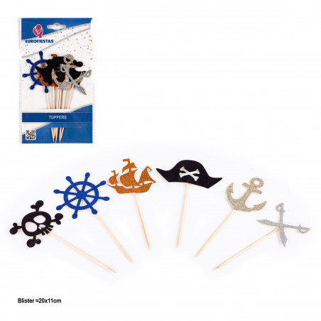 Topper pirates marins 6pcs